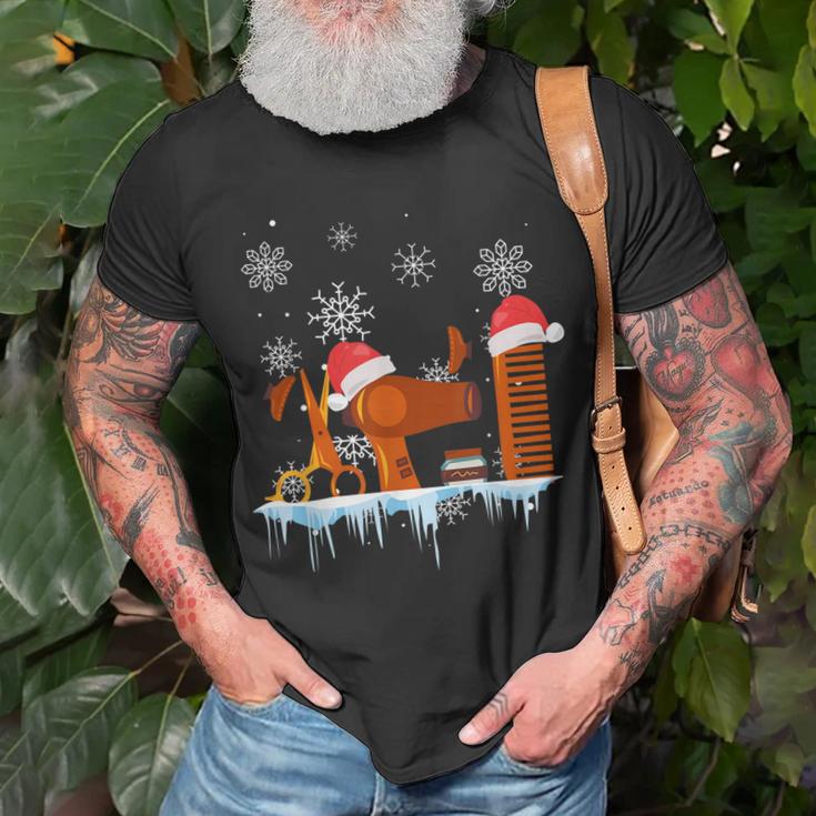 Hairstylist Tools Frohe Weihnachten T-Shirt Geschenke für alte Männer