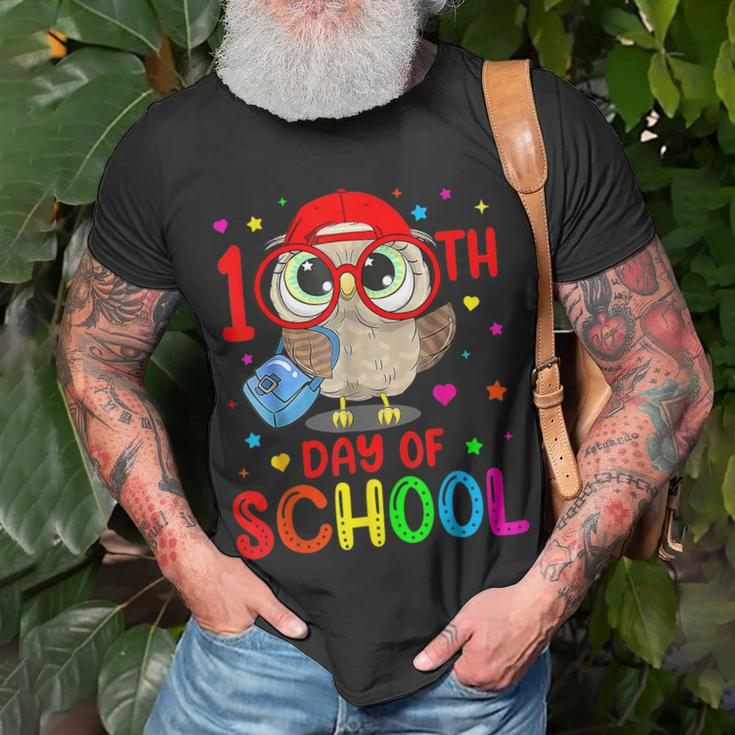 Happy 100 Days Of School Cute Owl Teachers 100 Days Smarter T-shirt Gifts for Old Men