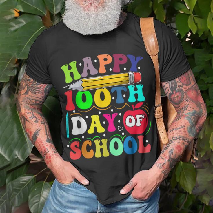 Happy 100Th Day Of School Teacher Student Kids 100 Days V3 T-Shirt ...