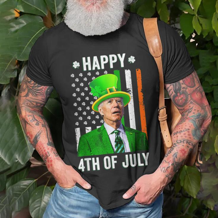 Happy 4Th Of July Joe Biden St Patricks Day Leprechaun Hat V2 T-shirt Gifts for Old Men