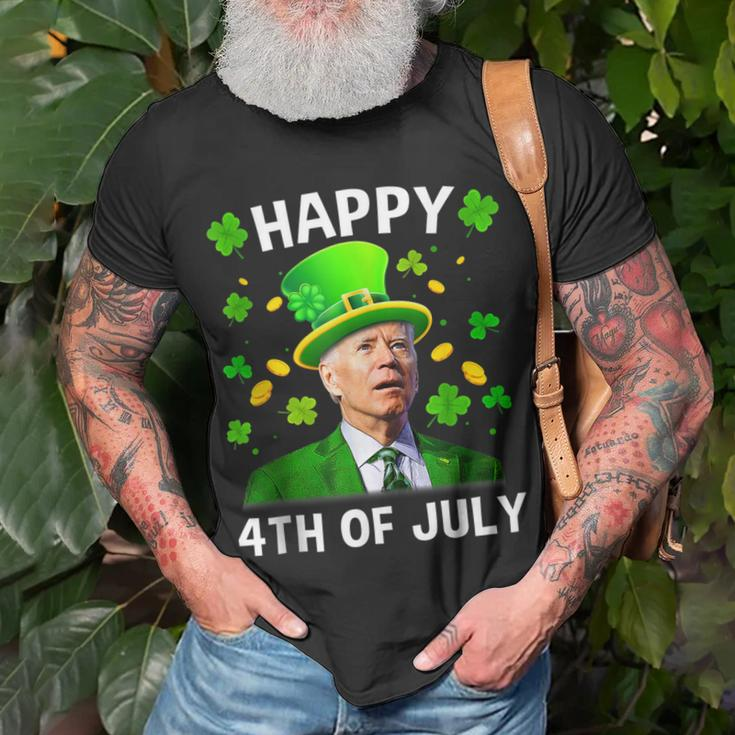 Happy 4Th Of July Confused Funny Joe Biden St Patricks Day Unisex T-Shirt Gifts for Old Men