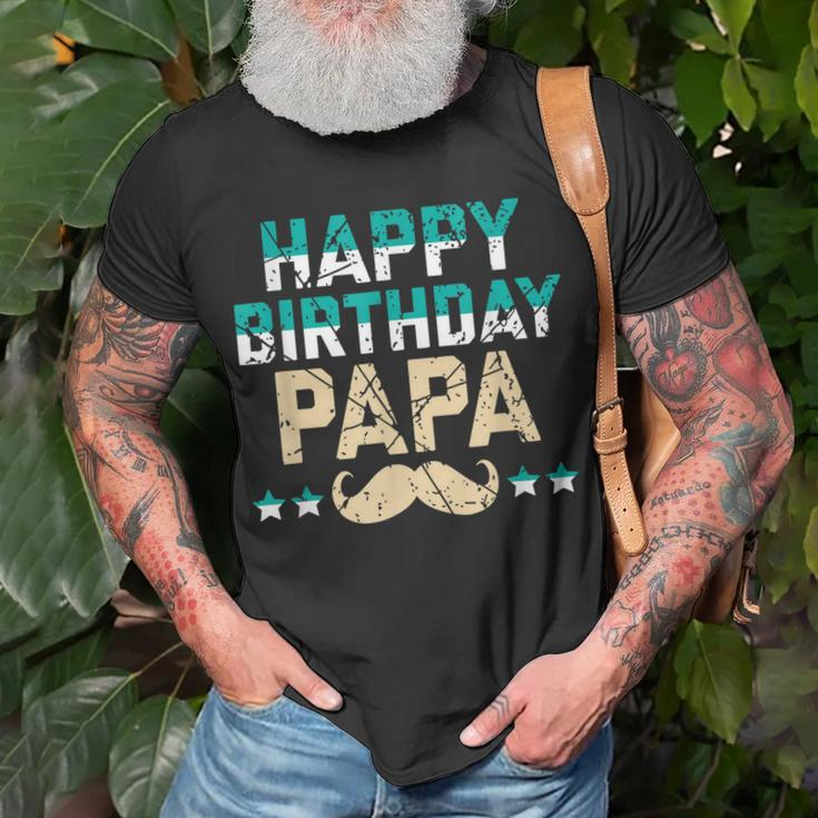 Happy Birthday Dad Geburtstag Papa Geschenk T-Shirt Geschenke für alte Männer