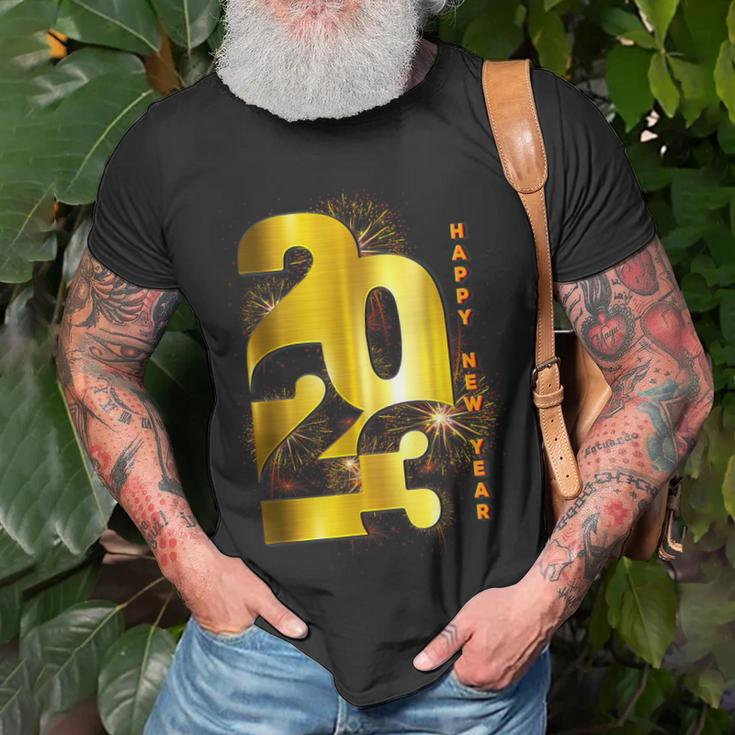Happy New Year 2023 New Years Eve Party Supplies 2023 T-shirt Gifts for Old Men