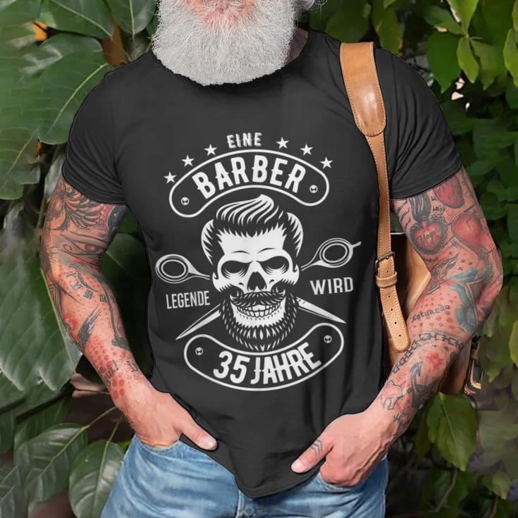 Herren 35 Geburtstag Mann Geschenk Lustig Barber Barbier T-Shirt Geschenke für alte Männer