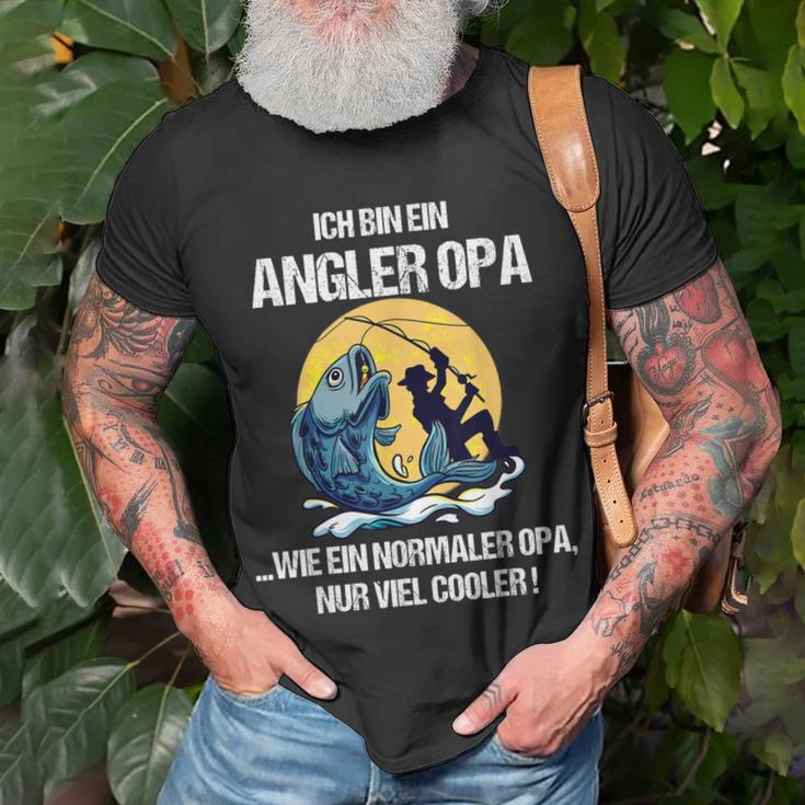 Herren Angler Angel Opa Papa Geburtstagsgeschenk Geschenkidee T-Shirt Geschenke für alte Männer