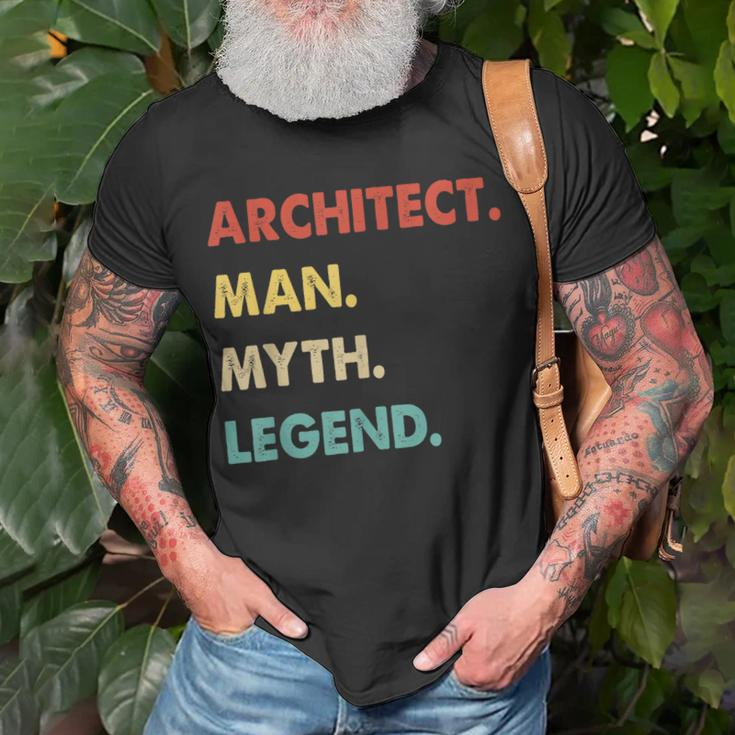 Herren Architect Mann Mythos Legende T-Shirt Geschenke für alte Männer