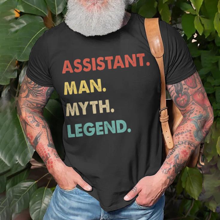 Herren Assistent Mann Mythos Legende T-Shirt Geschenke für alte Männer