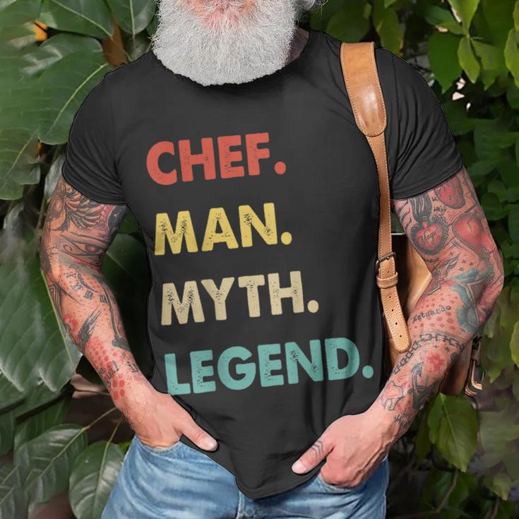 Herren Chef Mann Mythos Legende T-Shirt Geschenke für alte Männer