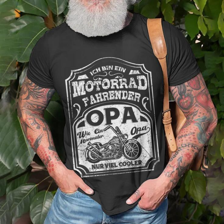 Herren Herren Cooles Motorrad Geschenkidee Opa T-Shirt Geschenke für alte Männer