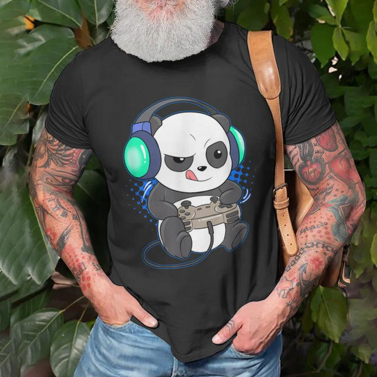 Herren Gaming Panda T-Shirt, Video & PC-Spiele Motiv Geschenke für alte Männer