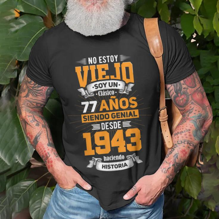 Herren Geschenk Zum 77 Geburtstag Spanisch Papa 2020 Edition T-Shirt Geschenke für alte Männer