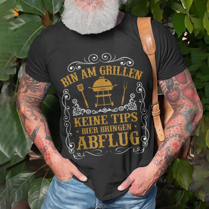 Herren Grill Barbecue Spruch Bbq Mir Reichts Ich Geh Grillen T-Shirt Geschenke für alte Männer