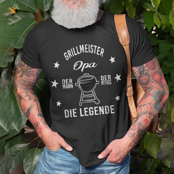 Herren Grillmeister Opa Die Legende T-Shirt Geschenke für alte Männer