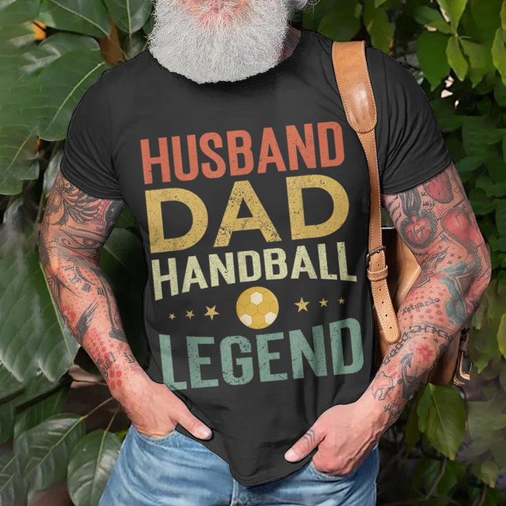 Herren Handball Legende & Vater Retro T-Shirt, Perfekt für Spieler Geschenke für alte Männer