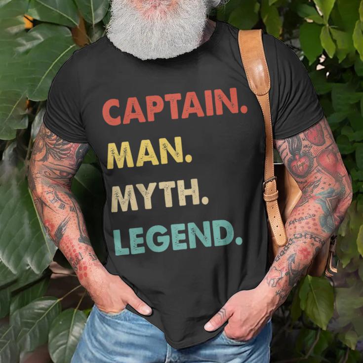 Herren Kapitän Mann Mythos Legende T-Shirt Geschenke für alte Männer