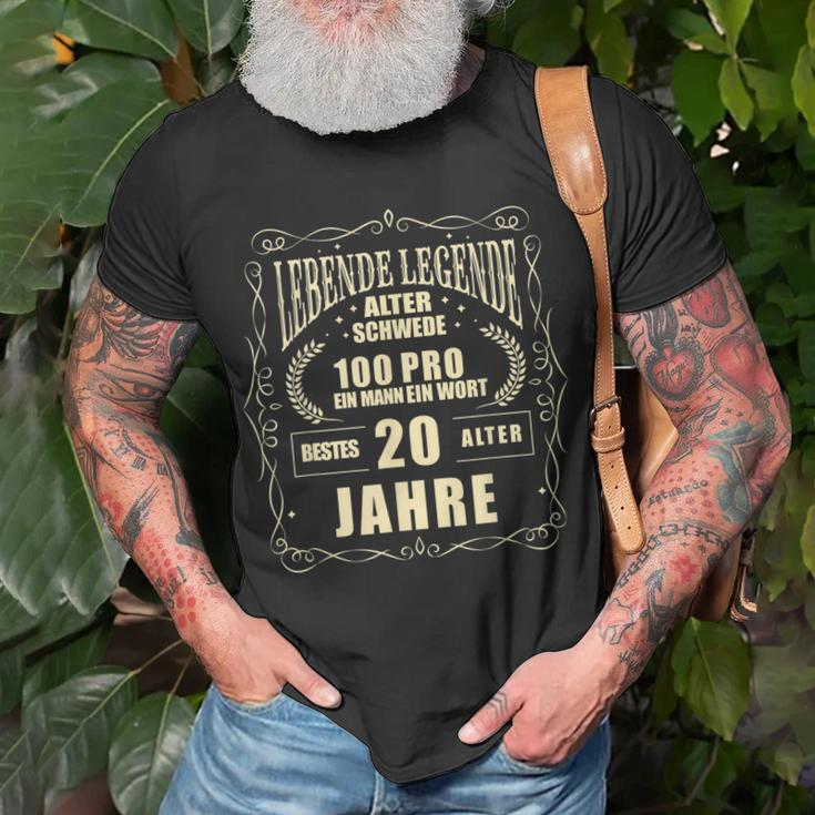 Herren Lebende Legende 20 Geburtstag T-Shirt Geschenke für alte Männer