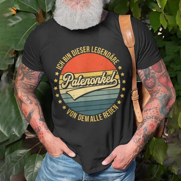 Herren Legendärer Patenonkel Taufpate Onkel Pate Patenonkel T-Shirt Geschenke für alte Männer