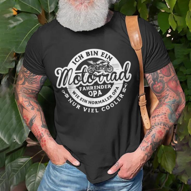 Herren Motorrad Opa Motorrad Herren Geschenk Für Biker T-Shirt Geschenke für alte Männer