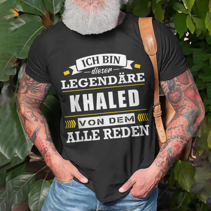 Herren Name Khaled Vorname Namensgeschenke Namenstag T-Shirt Geschenke für alte Männer