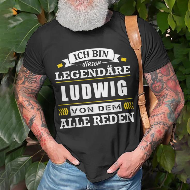 Herren Name Ludwig Vorname Namensgeschenke Namenstag T-Shirt Geschenke für alte Männer