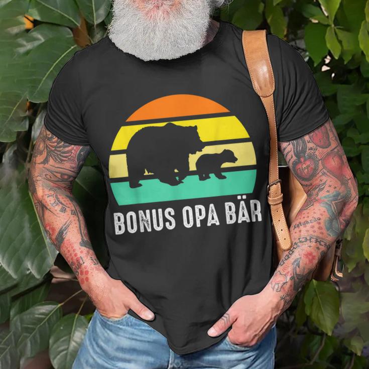 Herren Opa Bär Bonus Opa Bär T-Shirt Geschenke für alte Männer