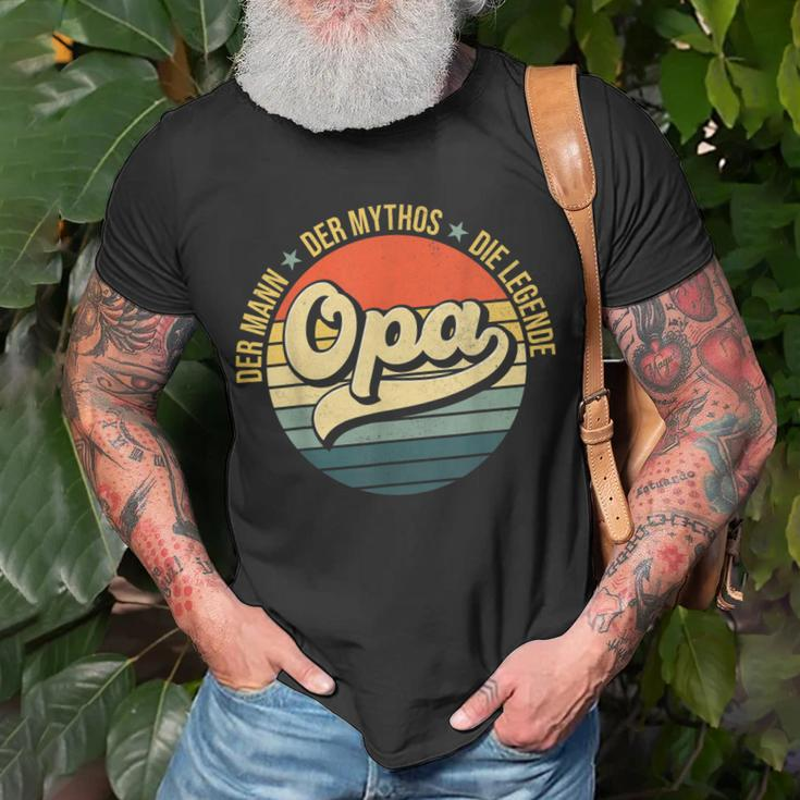 Herren Opa Geschenke Lustig Großvater Geschenkidee Spruch Opa T-Shirt Geschenke für alte Männer