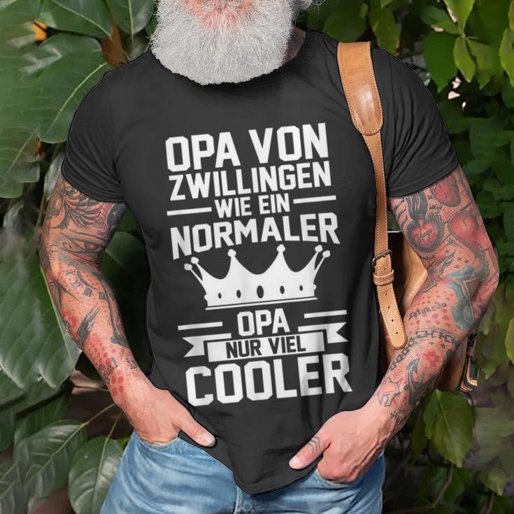 Herren Opa Zwillinge Großvater T-Shirt Geschenke für alte Männer