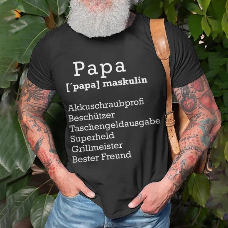 Herren Papa Liebe Geburtstag Geschenk T-Shirt Geschenke für alte Männer