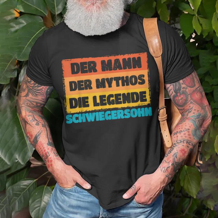 Herren Schwiegersohn Der Mann Der Mythos Die Legende Geschenk T-Shirt Geschenke für alte Männer