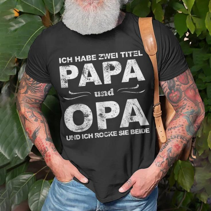 Herren T-Shirt Lustiger Spruch für Papa und Opa, Vatertag Geburtstag Geschenke für alte Männer