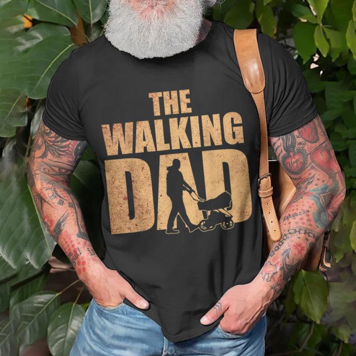 Herren The Walking Dad Geschenk Zum Vatertag Lustiges Papa T-Shirt Geschenke für alte Männer