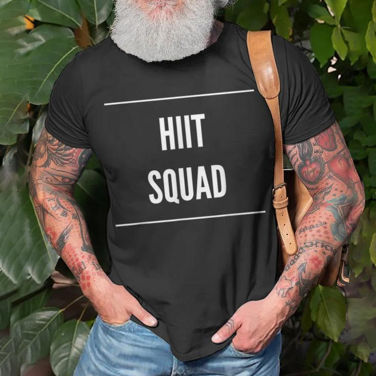 Hiit Squad Novelty Gym Workout Gift Unisex T-Shirt Gifts for Old Men