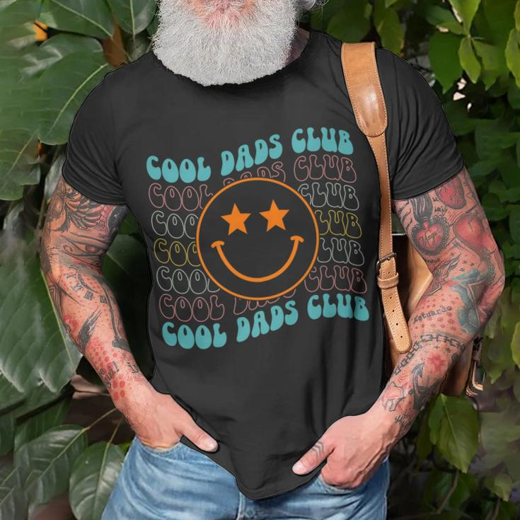 Hippie Face Cool Dads Club Retro Groovy Fathers Day T-shirt Gifts for Old Men