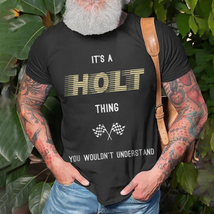 Holt Cool Last Name Family Names Unisex T-Shirt Gifts for Old Men