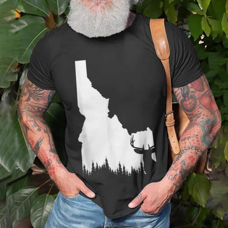 Hunter | Elk & Deer State - Vintage Idaho Hunting Unisex T-Shirt Gifts for Old Men