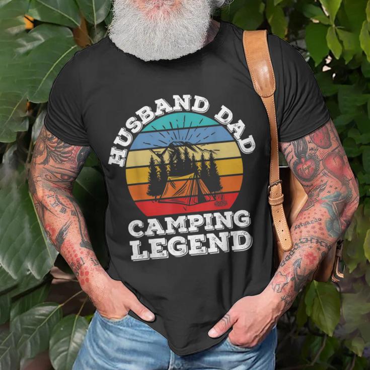 Husband Dad Camping Legend T-Shirt Geschenke für alte Männer