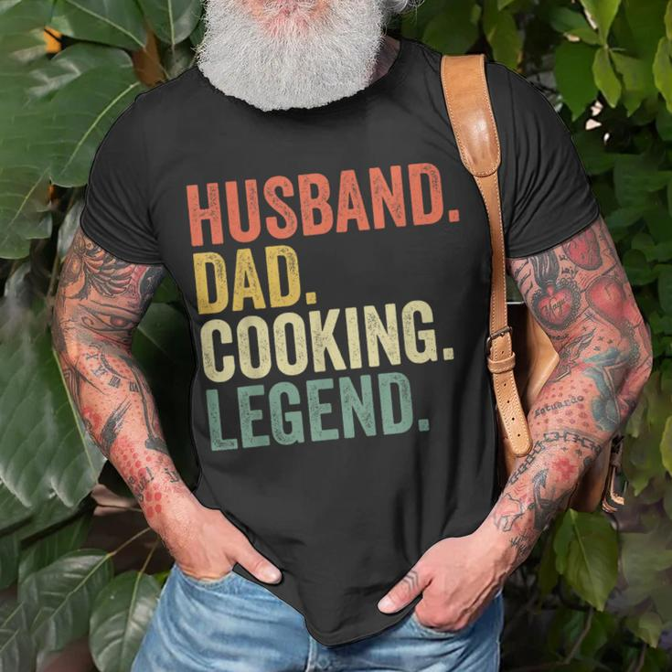 Husband Dad Cooking Legend Funny Cook Chef Father Vintage Gift For Mens Unisex T-Shirt Gifts for Old Men