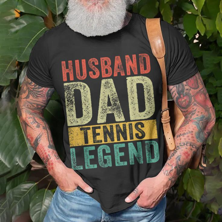 Mens Husband Dad Tennis Legend Fathers Day Vintage T-Shirt Gifts for Old Men