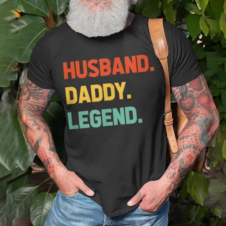 Husband Daddy Legend Funny Fathers Day For Daddy Best Dad Unisex T-Shirt Gifts for Old Men