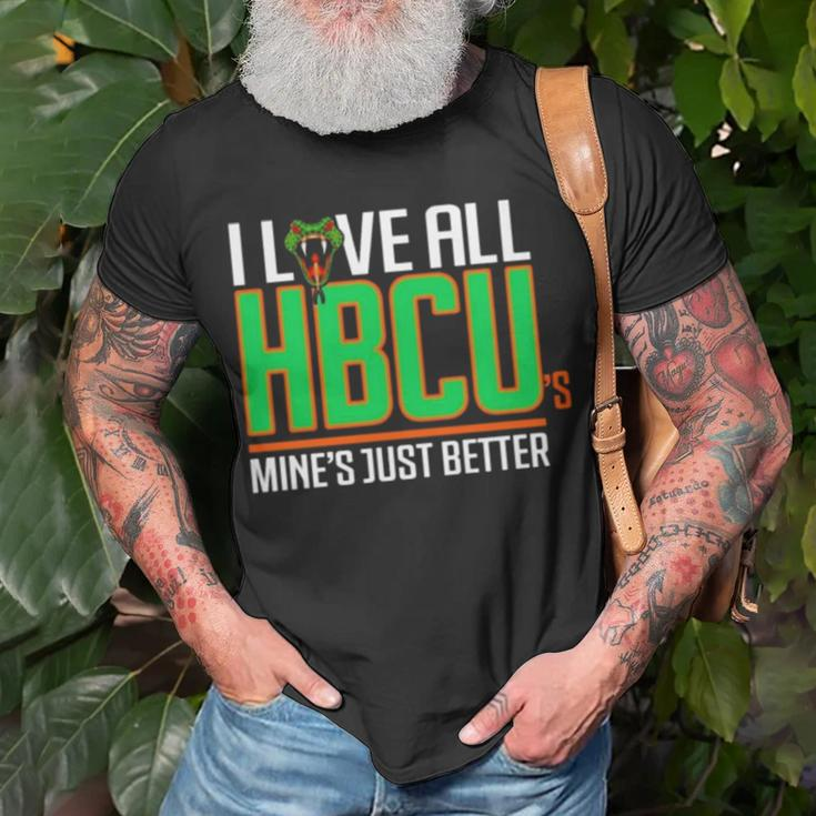 I Love All Hbcu’S Mine’S Just Better Unisex T-Shirt Gifts for Old Men