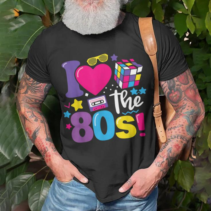 I Love The 80S 80S 90S Costume Party Retro Vintage Unisex T-Shirt Gifts for Old Men