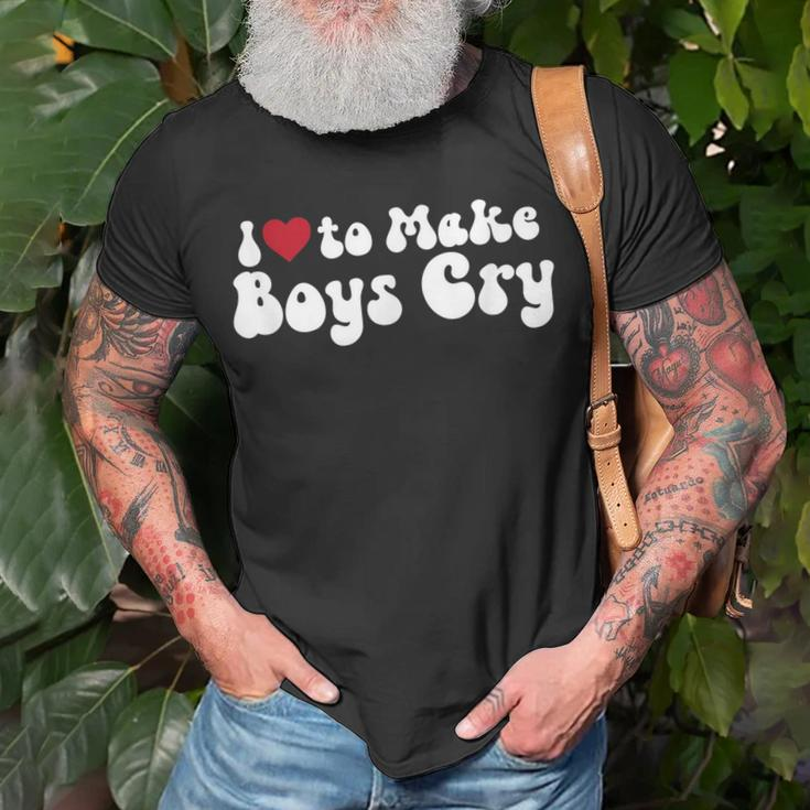 I Love To Make Boys Cry Unisex T-Shirt Gifts for Old Men