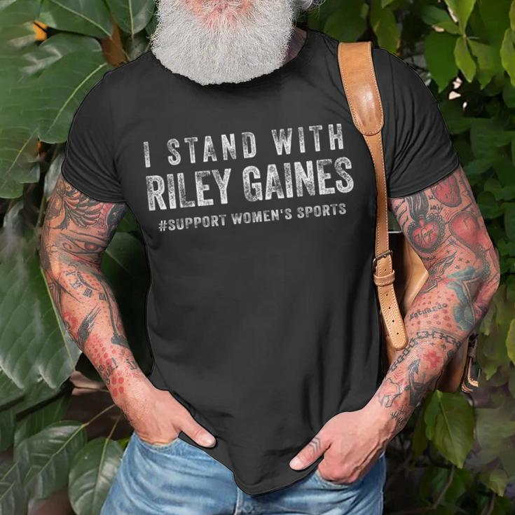 I Stand With Riley Gaines Unisex T-Shirt Gifts for Old Men