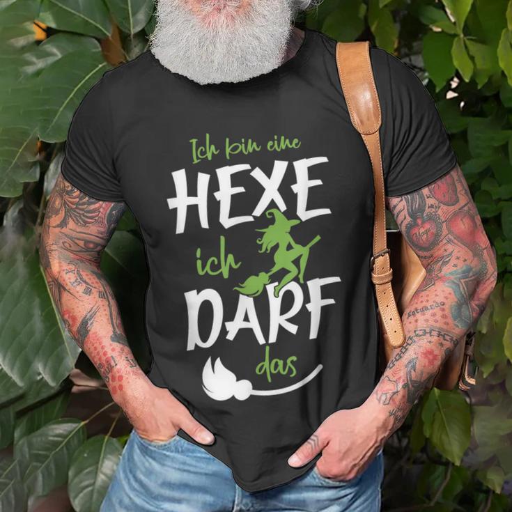 Ich Bin Eine Hexe Ich Darf Das I Halloween Kostüm Witch T-Shirt Geschenke für alte Männer