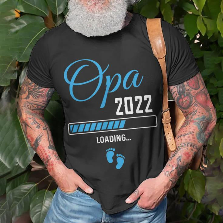 Ich Werde Opa 2022 Loading T-Shirt, Schwangerschaftsverkündung Geschenke für alte Männer