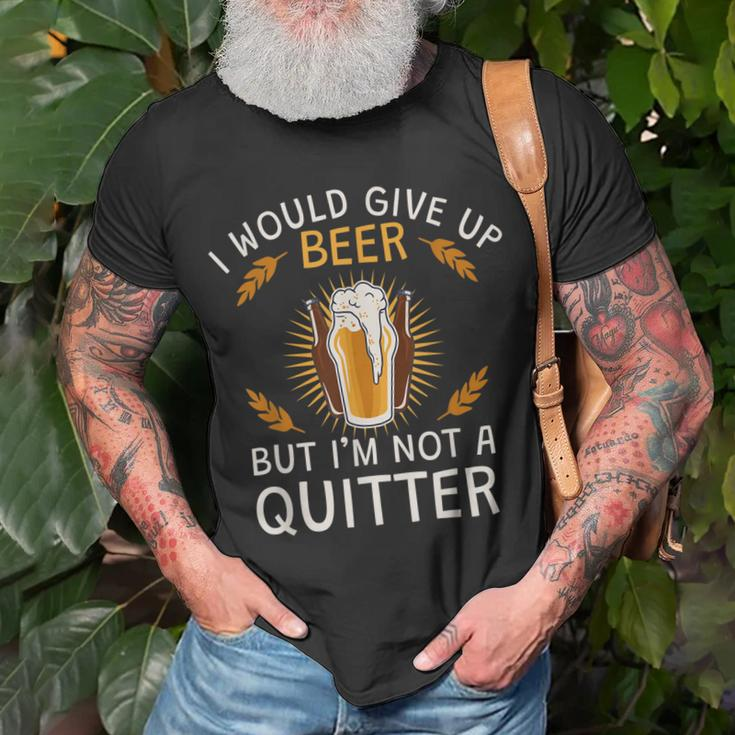 Ich Würde Auf Bier Verzichten Aber Ich Gebe Nicht Auf T-Shirt Geschenke für alte Männer