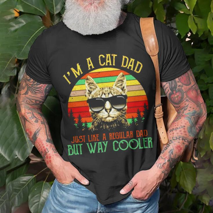 I’M A Cat Dad Just Like A Regular Dad But Way Cooler Vintage Unisex T-Shirt Gifts for Old Men