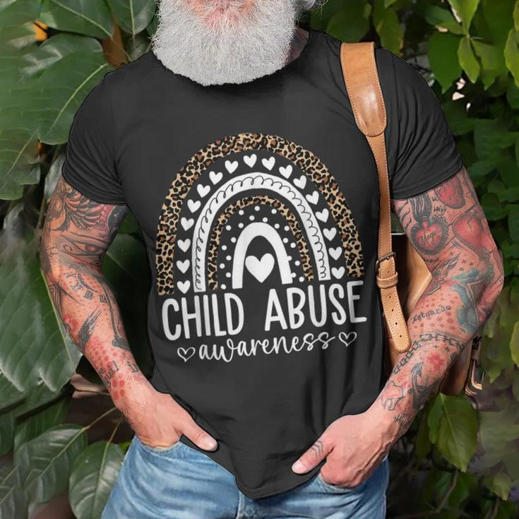 In April We Wear Blue Cool Child Abuse Prevention Awareness Unisex T-Shirt Gifts for Old Men