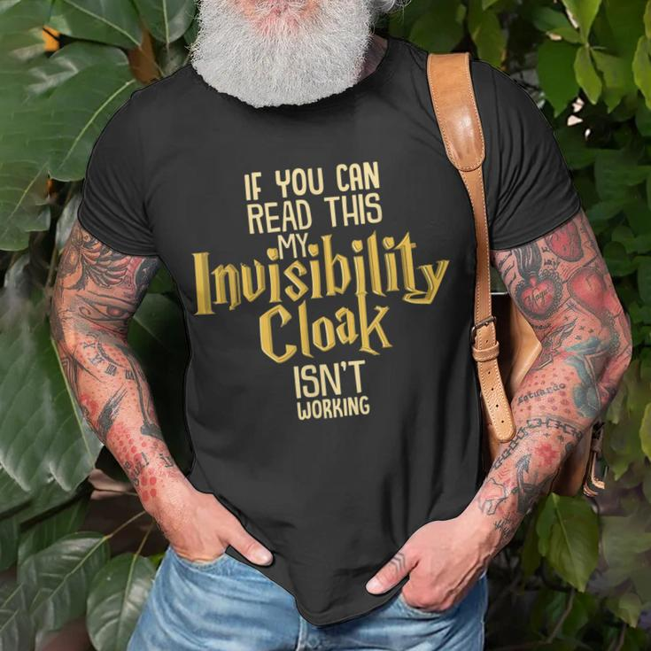 Invisibility Cloak Geek Book Movie Lover Kids Unisex T-Shirt Gifts for Old Men