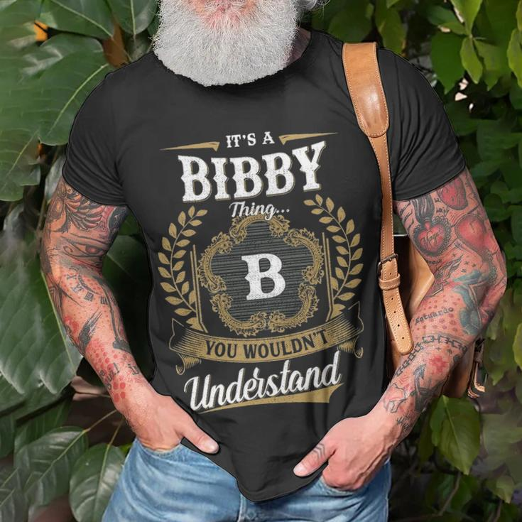 Its A Bibby Thing You Wouldnt Understand Shirt Bibby Family Crest Coat Of Arm Unisex T-Shirt Gifts for Old Men